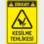 Dikkat! Kesilme Tehlikesi (El)