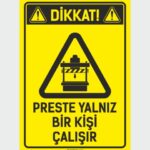 Dikkat! Preste Yalnız Bir Kişi Çalışır