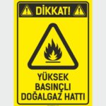 Dikkat! Yüksek Basınçlı Doğalgaz Hattı